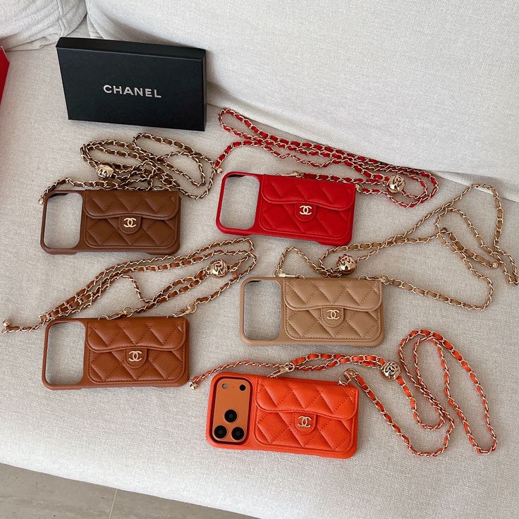 Luxury Quilted Phone Case with Chain Strap & Mini Purse Design