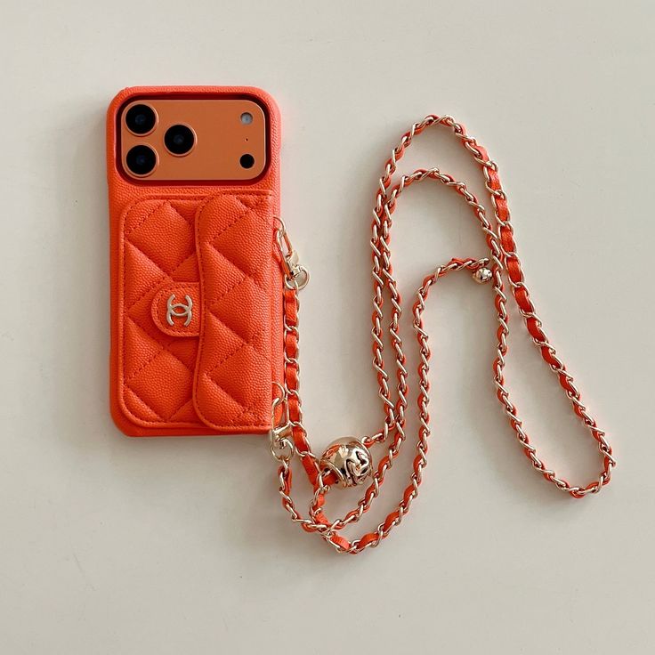 Luxury Quilted Phone Case with Chain Strap & Mini Purse Design