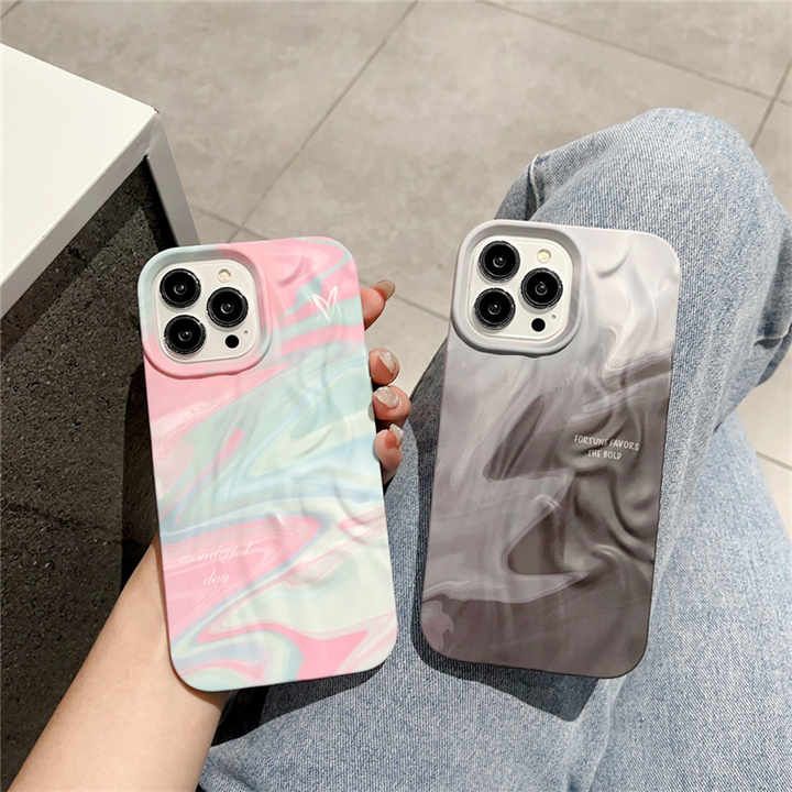 Multi Color Wavy Texture  For iPhone Case