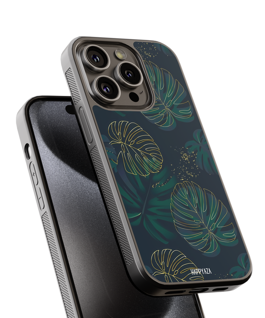 Luxury pattern with monstera leaves Designer Phone Case