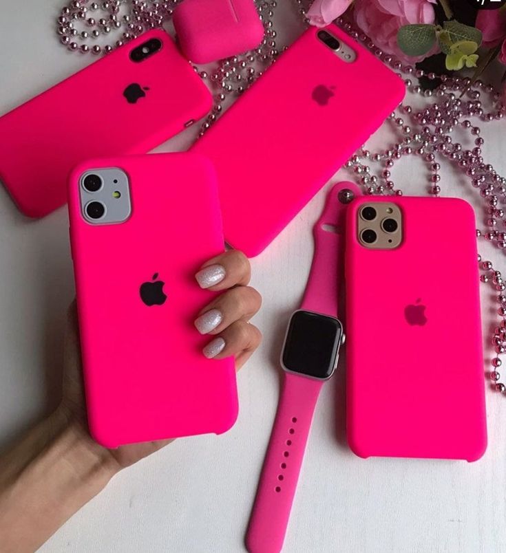 iPhone Original Liquid Silicone Phone Case (Hot Pink)