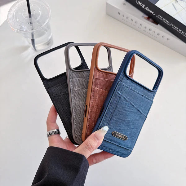 ROBO BEAR Metro Matte Leather Phone Case