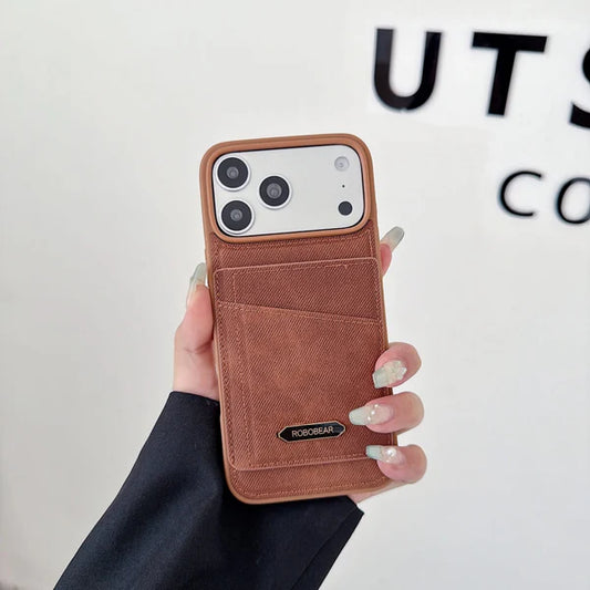 ROBO BEAR Metro Matte Leather Phone Case
