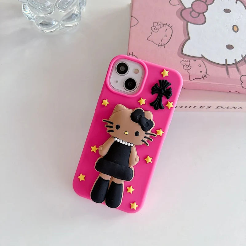 Midnight Glam Kitty Phone Case