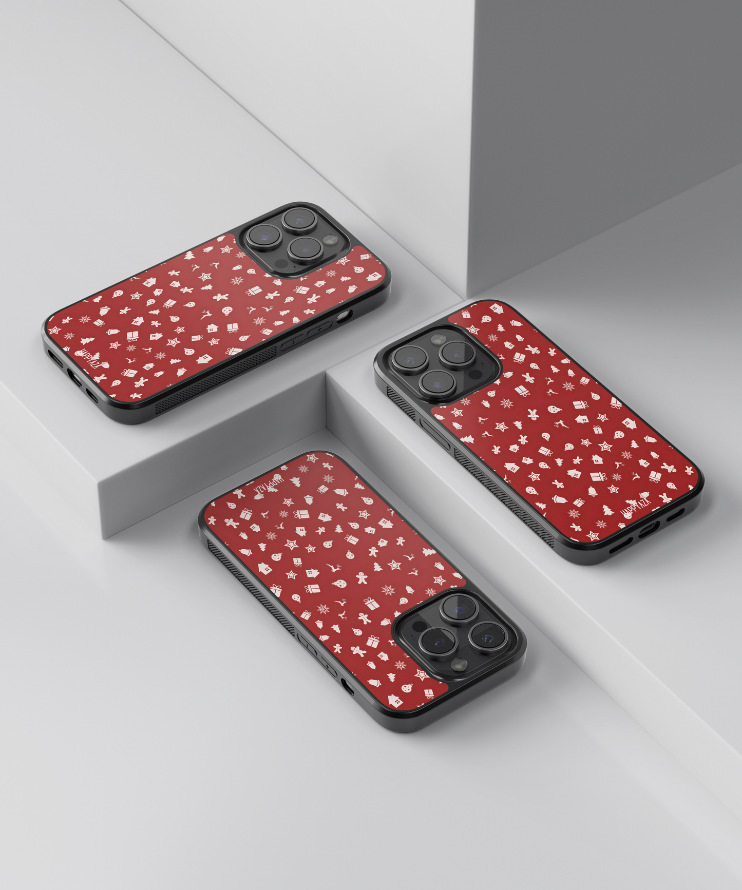 Minimal Noel Pattern Designer Phone Case
