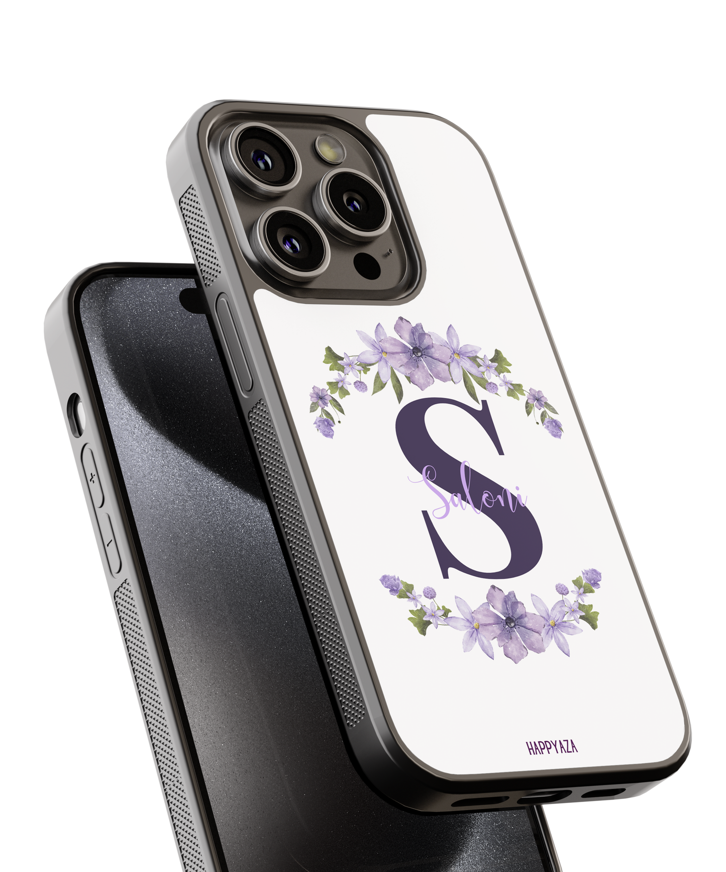Floral Alphabet Name Designer Phone Case