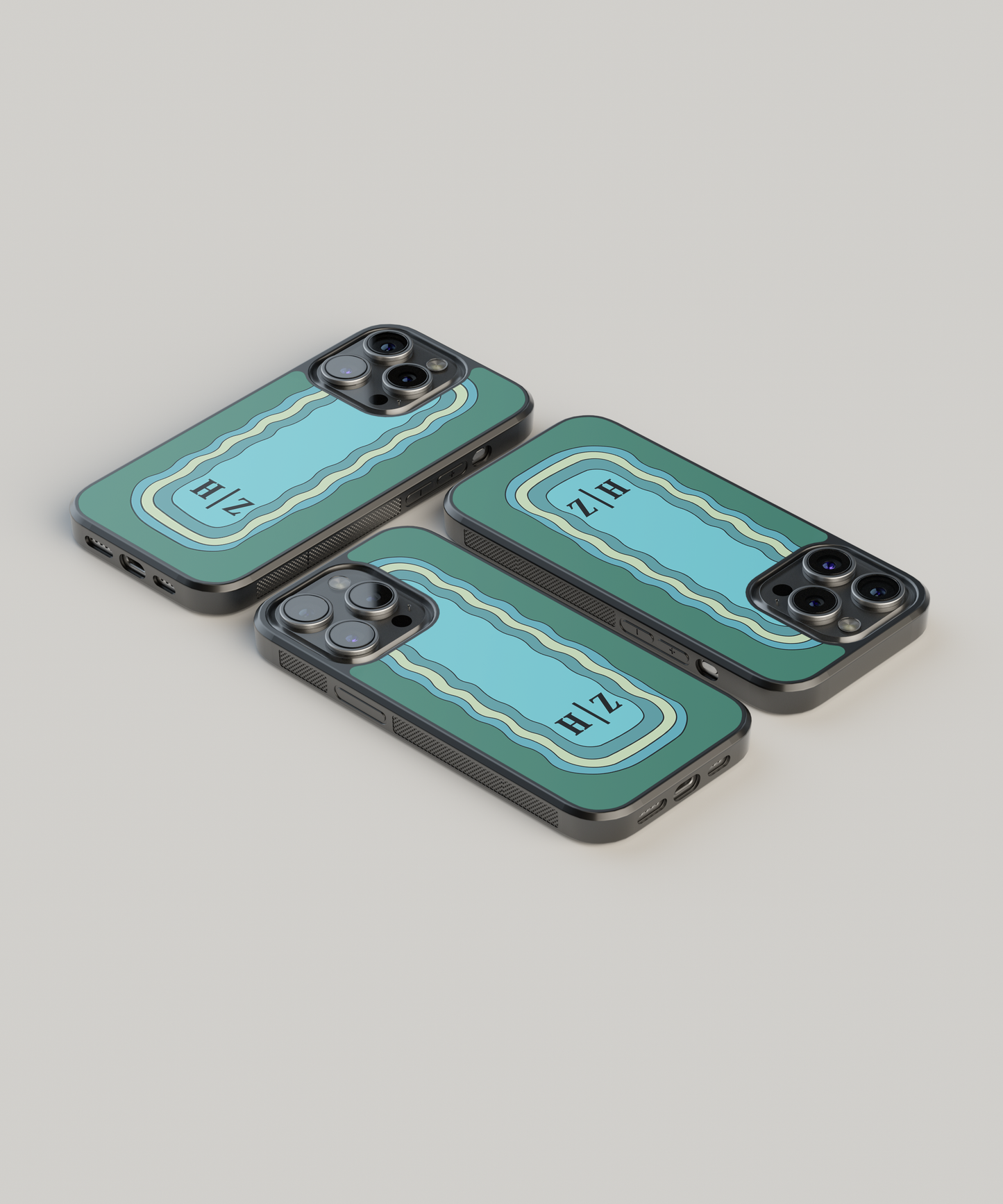 Customised Letter Wave Designer Phone  Case