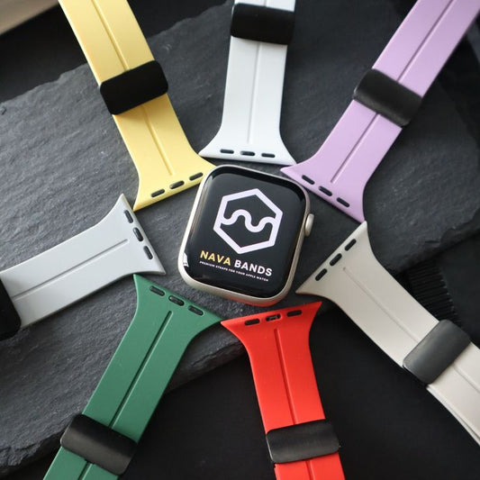 Magnetic Folding Buckle Silicone Band Strap For Watch