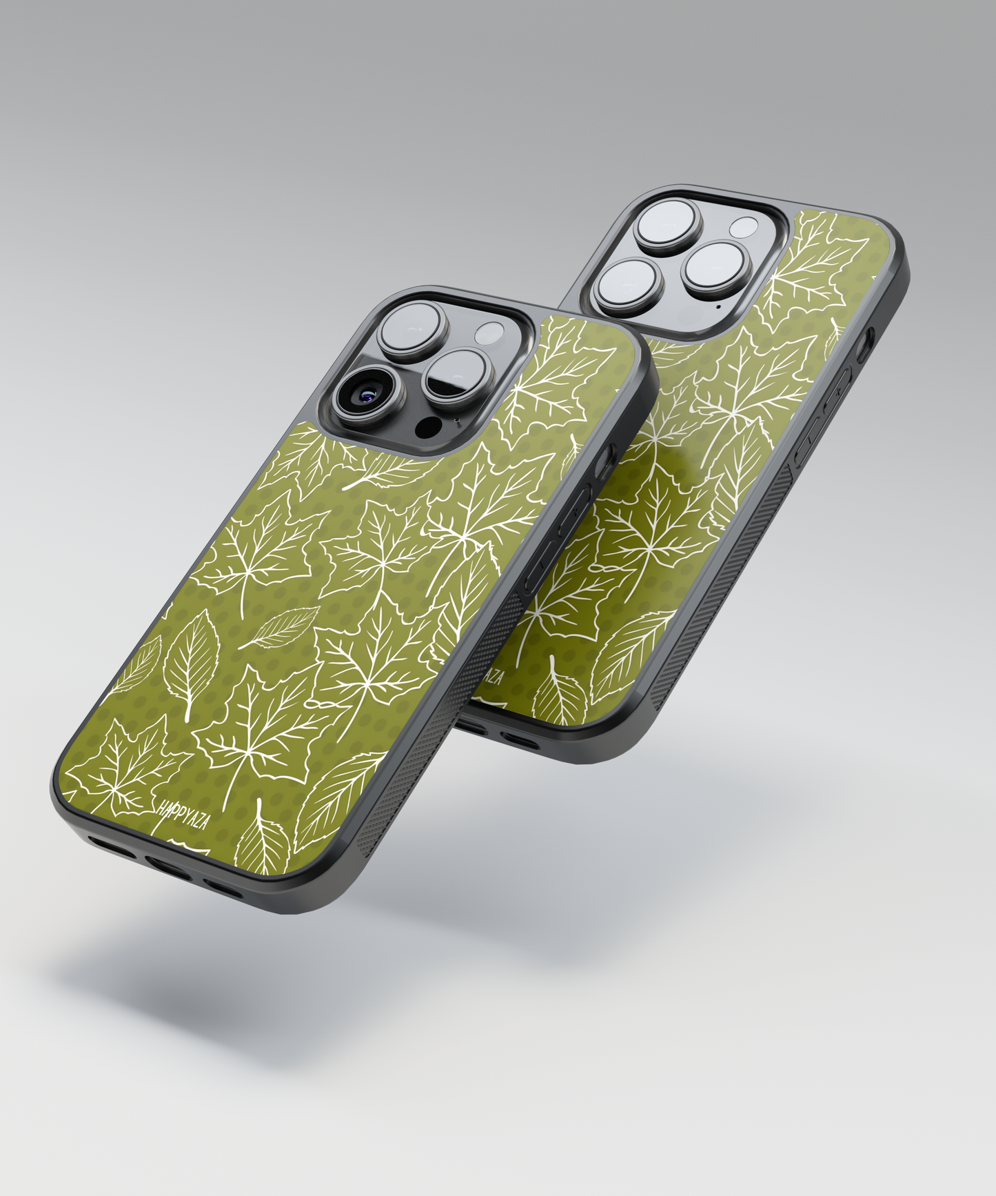 Olive Forest Leaves Designer Phone Case