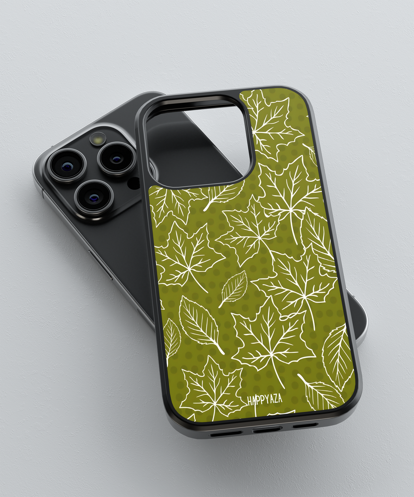 Olive Forest Leaves Designer Phone Case