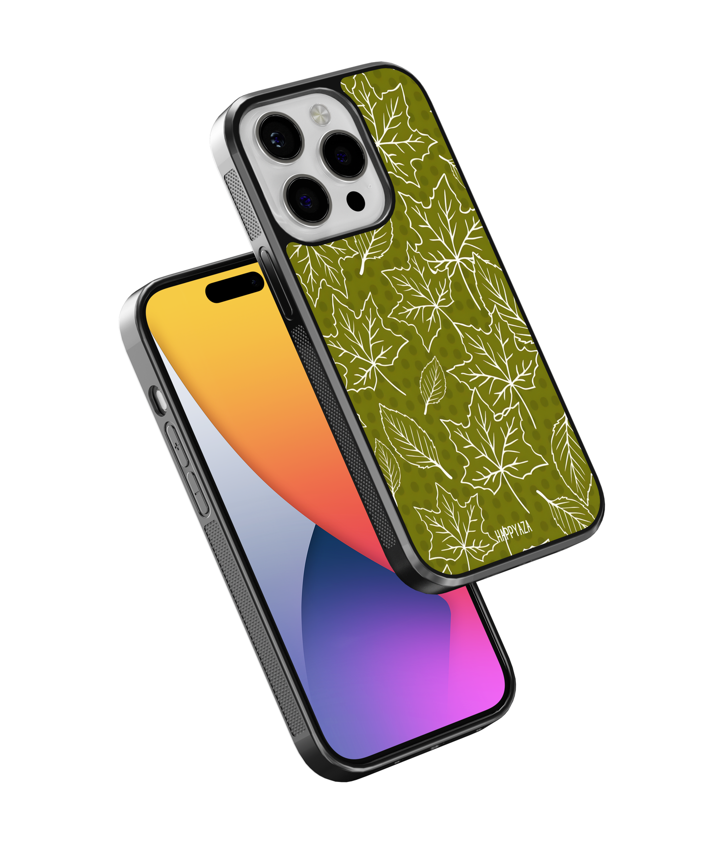 Olive Forest Leaves Designer Phone Case