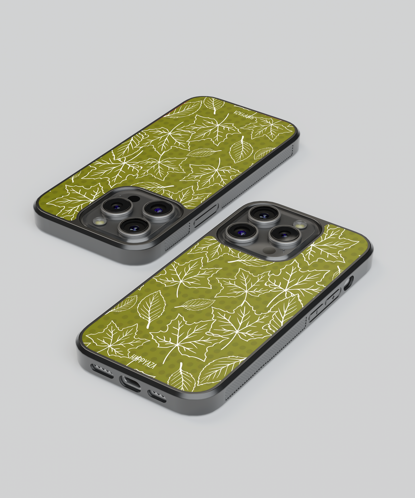 Olive Forest Leaves Designer Phone Case