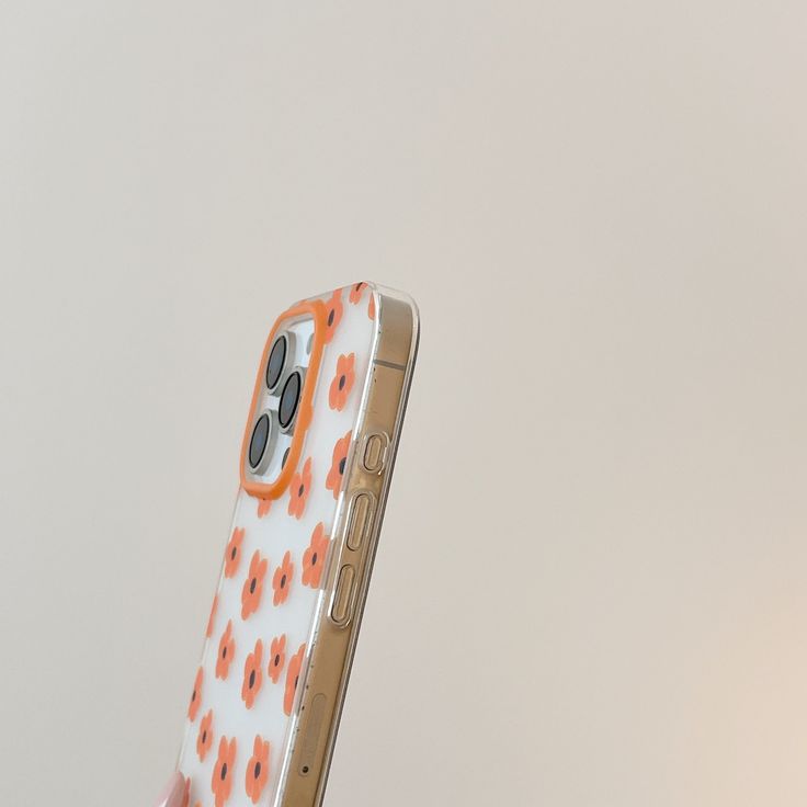 Orange Daisy Delight Silicone Phone Case