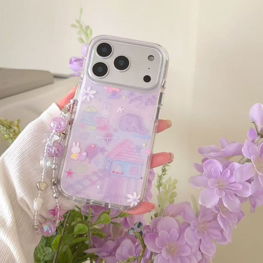 Lavender Daydream Phone Case With Charm Strap