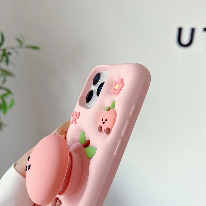 Peach Blossom Silicone Phone Case