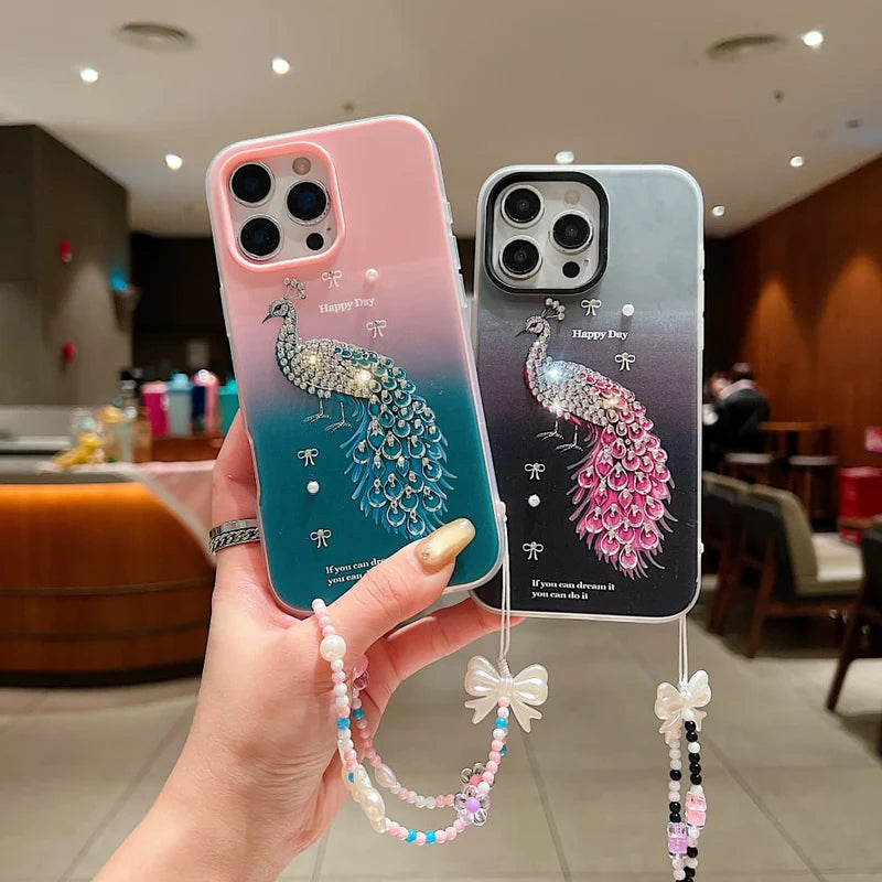 Peacock Glam Phone Case
