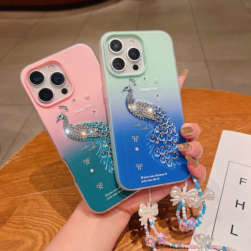 Peacock Glam Phone Case