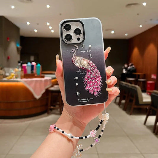 Peacock Glam Phone Case