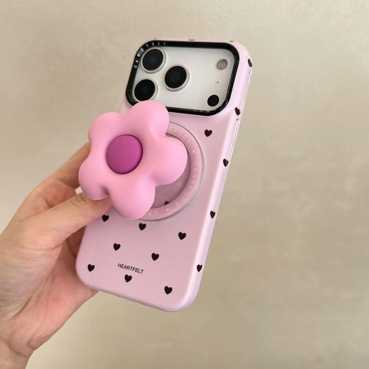 Pink Heart Pattern With MagSafe Holder