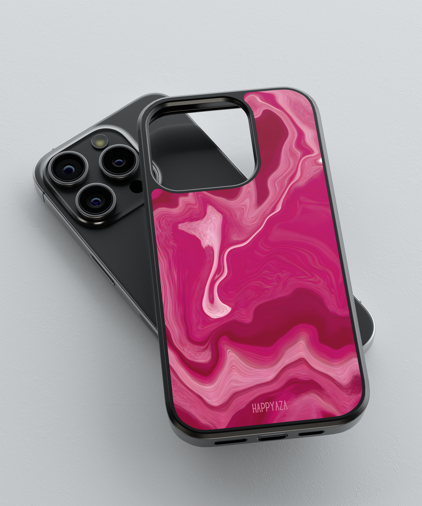 Pink Drift Waves Designer Phone Case