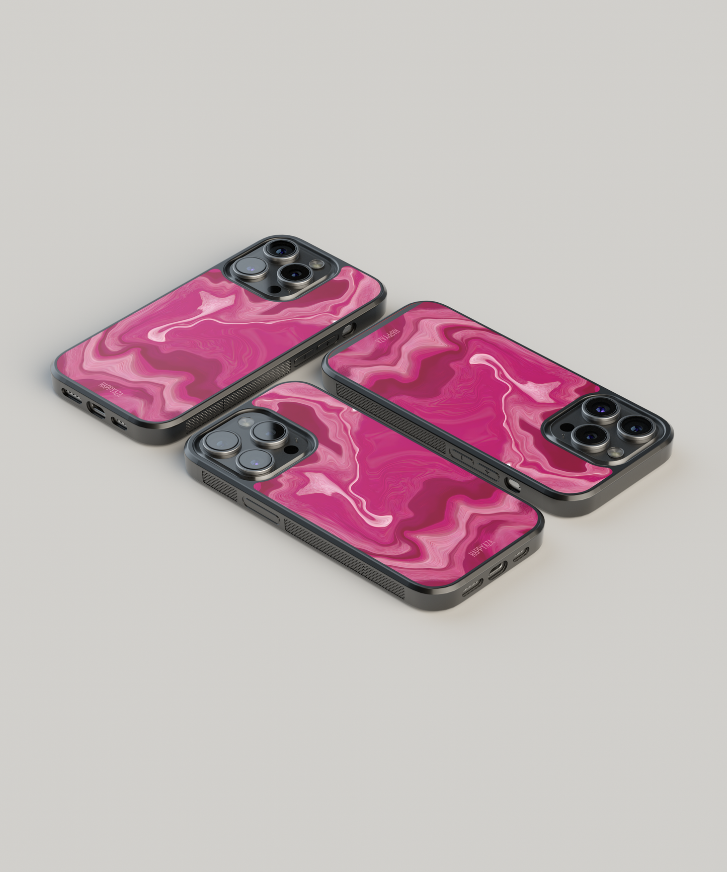 Pink Drift Waves Designer Phone Case