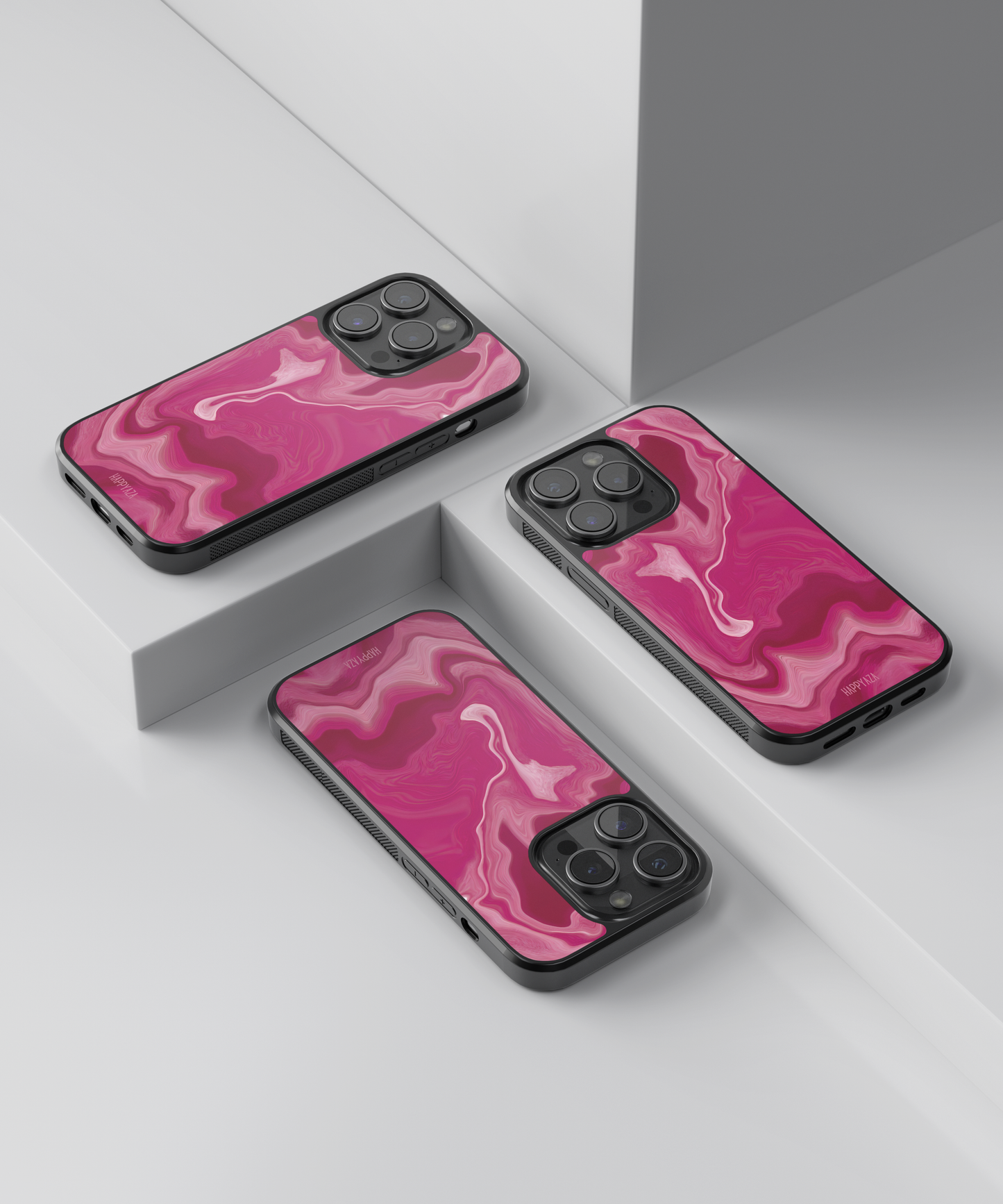 Pink Drift Waves Designer Phone Case