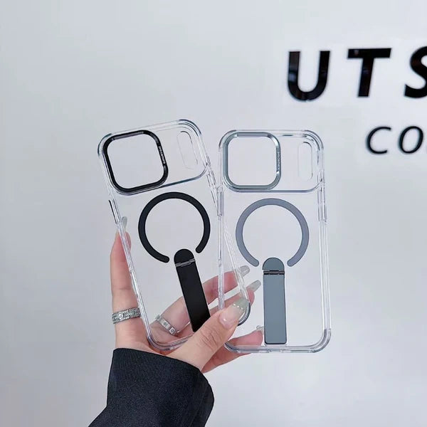 Pure Shield Magnetic Kickstand Phone Case