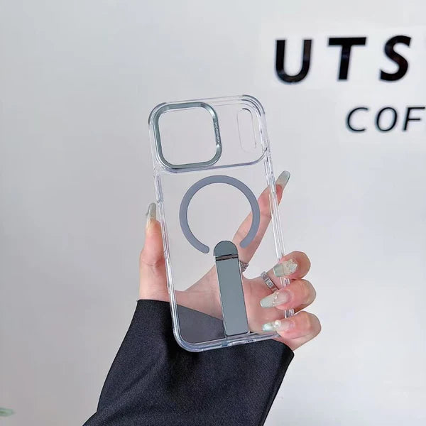 Pure Shield Magnetic Kickstand Phone Case