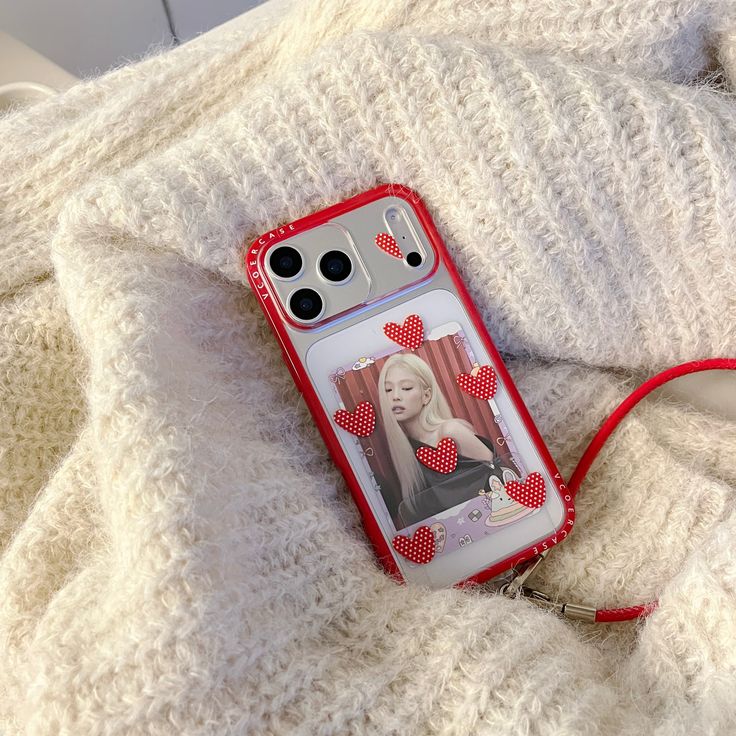 Forever Yours Heart Phone Case With Charm Strap