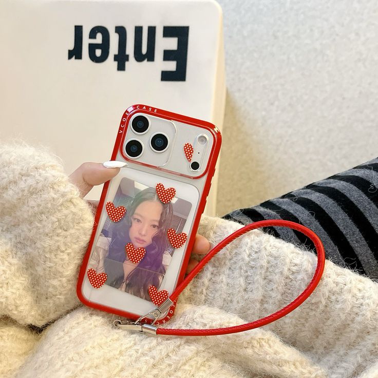 Forever Yours Heart Phone Case With Charm Strap