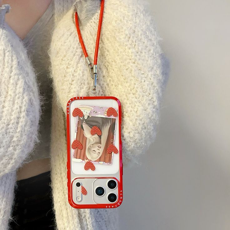 Forever Yours Heart Phone Case With Charm Strap