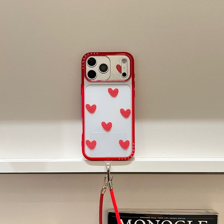 Forever Yours Heart Phone Case With Charm Strap