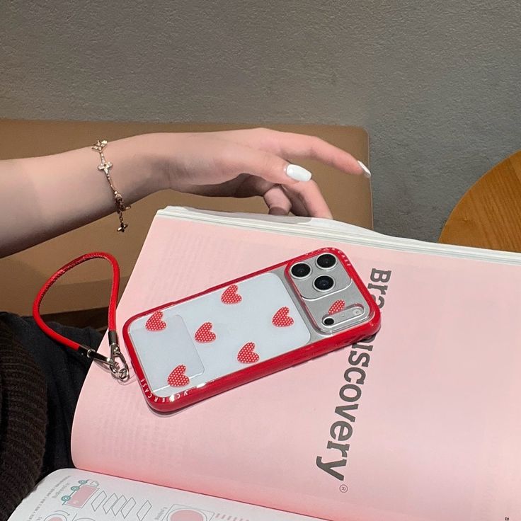 Forever Yours Heart Phone Case With Charm Strap