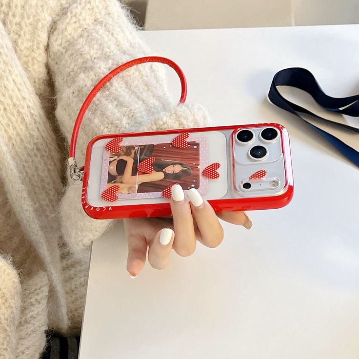 Forever Yours Heart Phone Case With Charm Strap