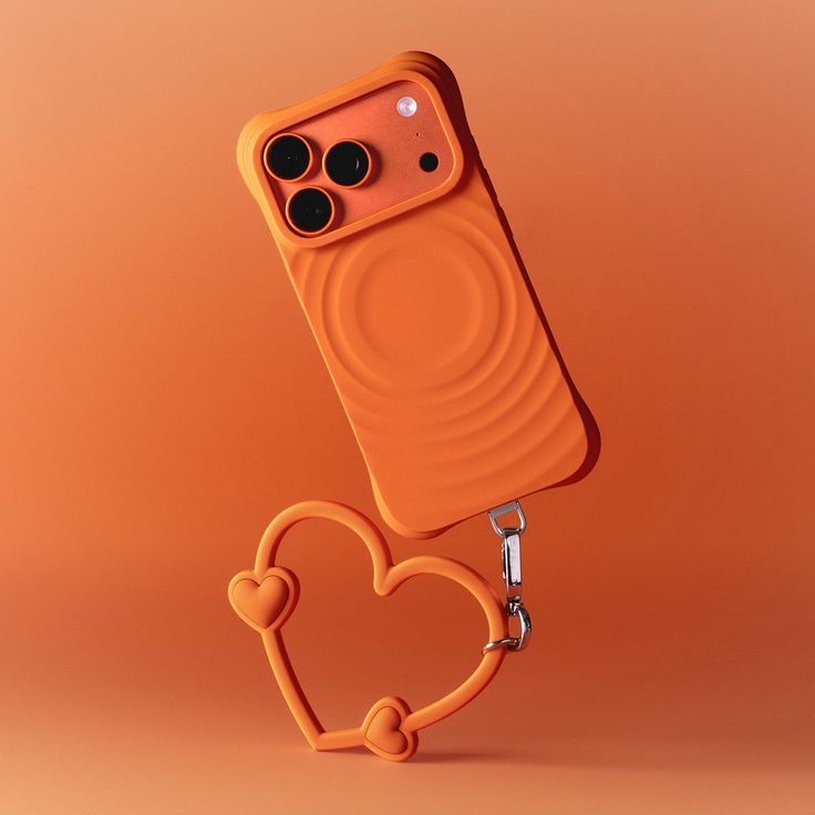 Ripple MagSafe Phone Case With Heart Wrist Strap