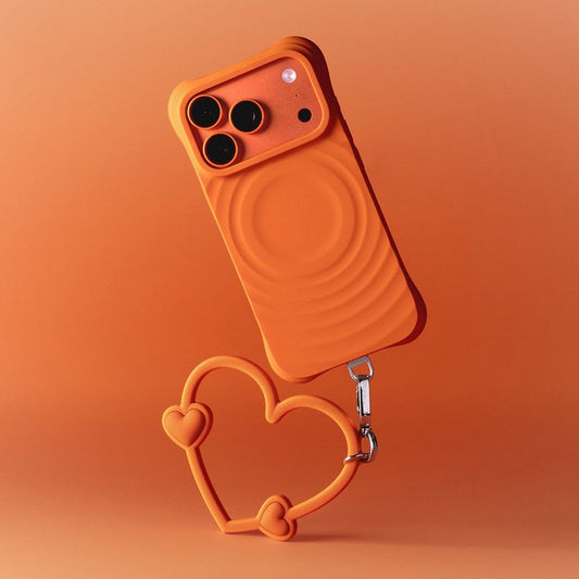 Ripple MagSafe Phone Case With Heart Wrist Strap