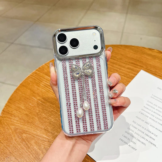 Royal Crystal Ribbon Glow Phone Case