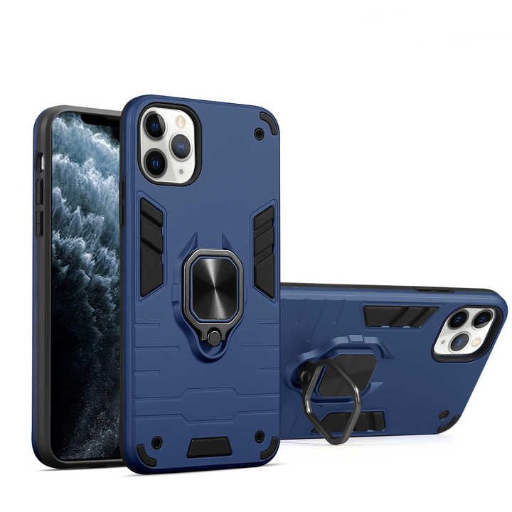 Rugged Shockproof Magnetic Ring Holder For Phone case