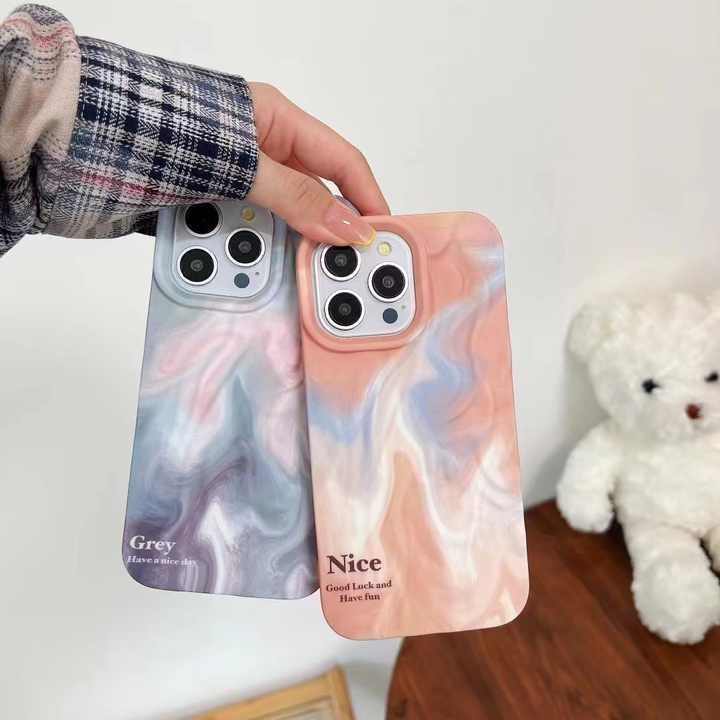 Multi Color Wavy Texture  For iPhone Case
