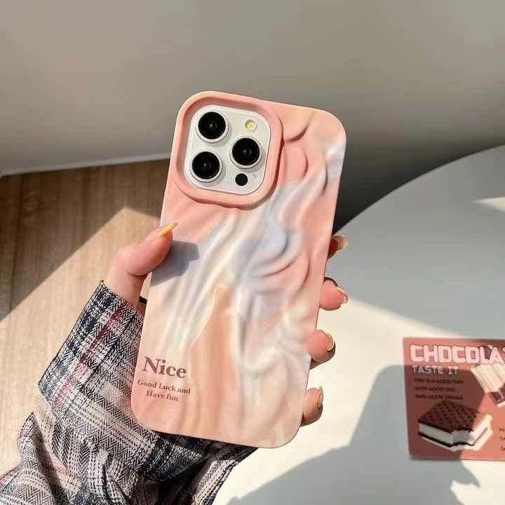 Multi Color Wavy Texture  For iPhone Case