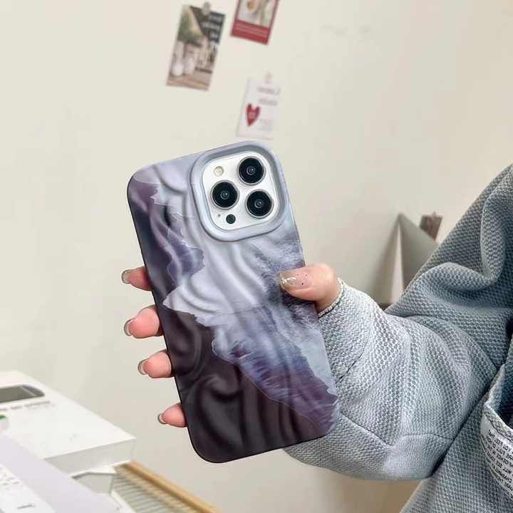 Multi Color Wavy Texture  For iPhone Case