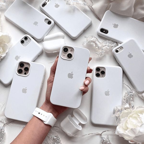 iPhone Original Liquid Silicone Phone Case (White)