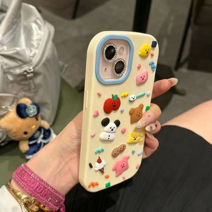 Cute Kawaii Mini Stickers Silicone Phone Case