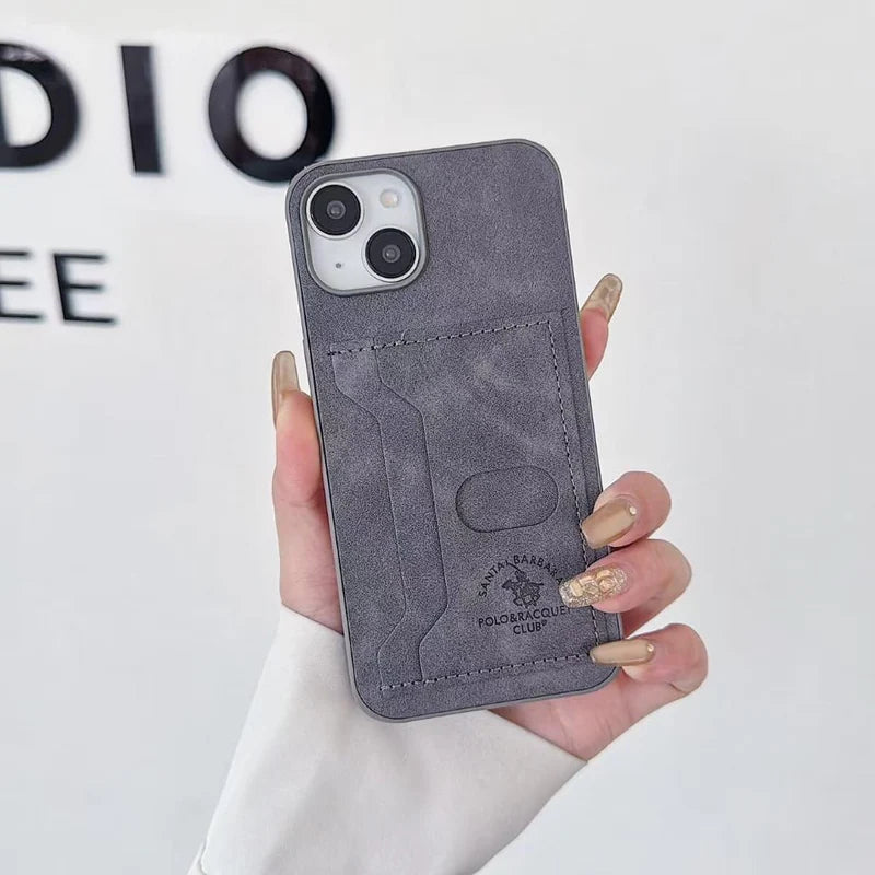 Smart Slot Leather Phone Case