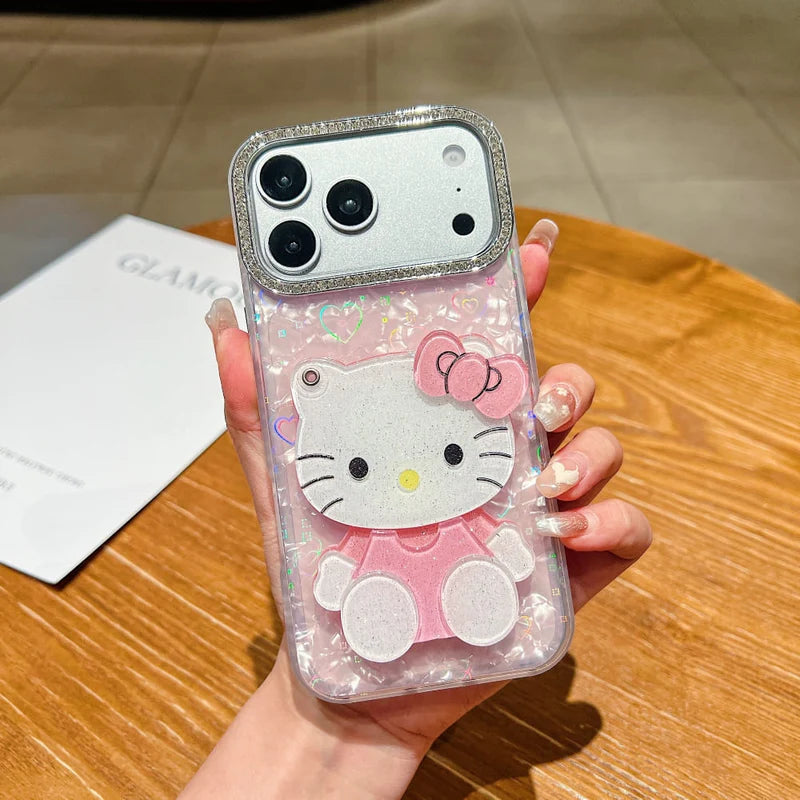 Sparkle Cat Reflection Mirror Phone Case