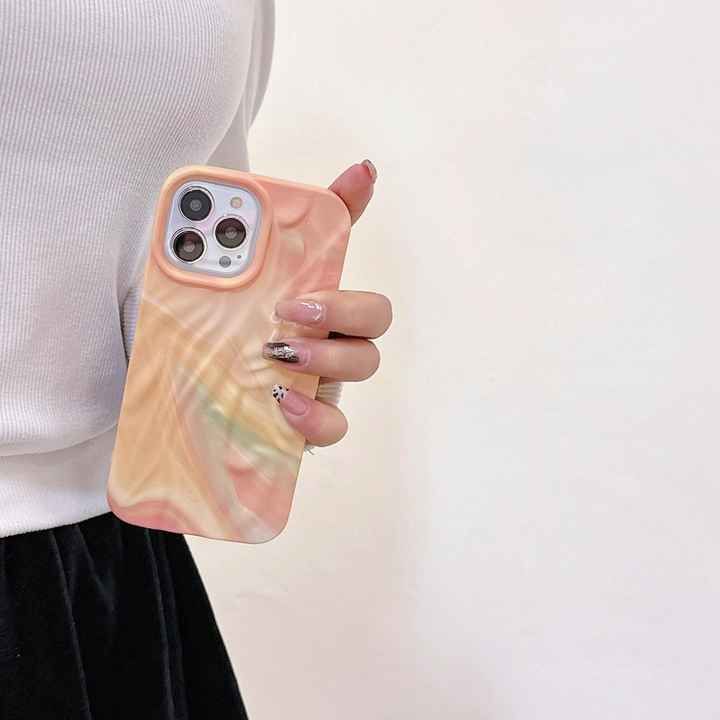 Multi Color Wavy Texture  For iPhone Case