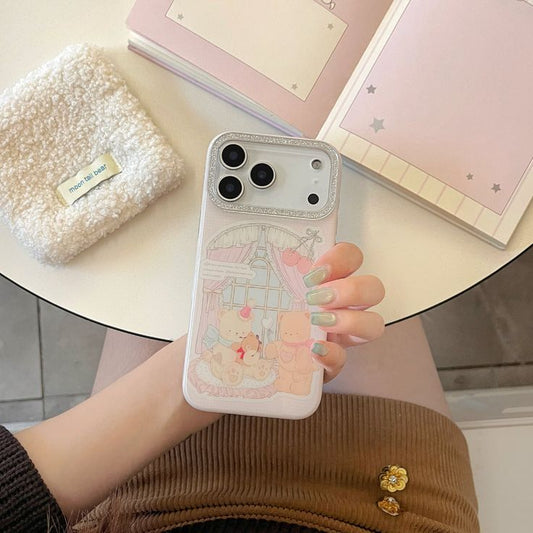 Pastel Teddy Bear Aesthetic Silicone Phone Case