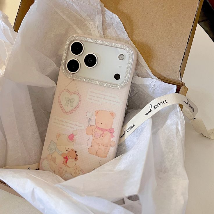 Pastel Teddy Bear Aesthetic Silicone Phone Case