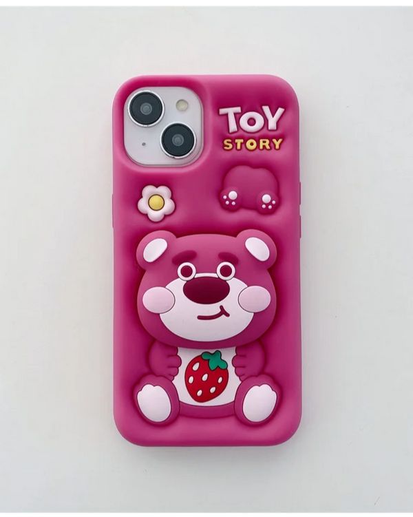 Teddy's Toy Story Silicone With Pop Stand Phone Case