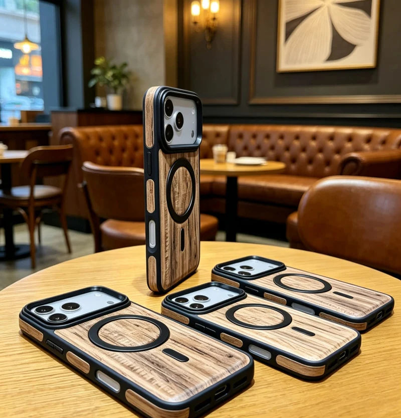 Timber Finish Grip Phone Case